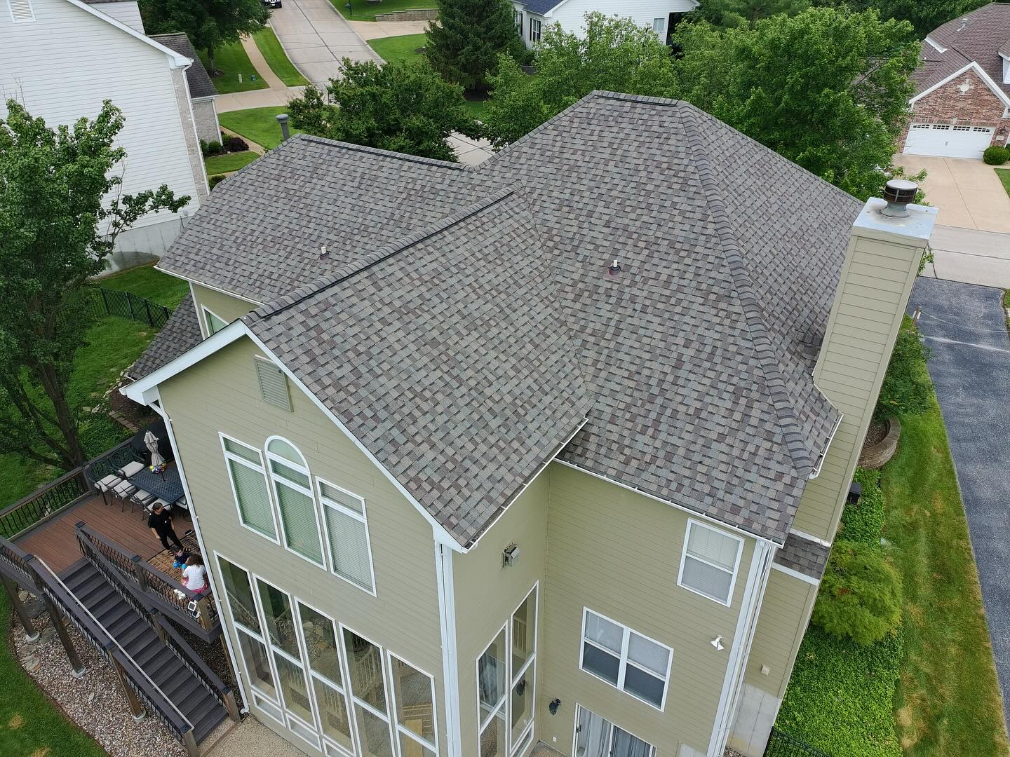 Full roof replacement in Saint Louis by Gray Summit Roofing
