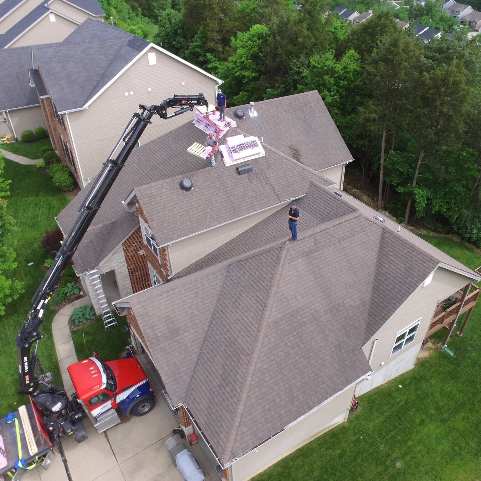 Roof replacement project on Saint Louis home using financing program