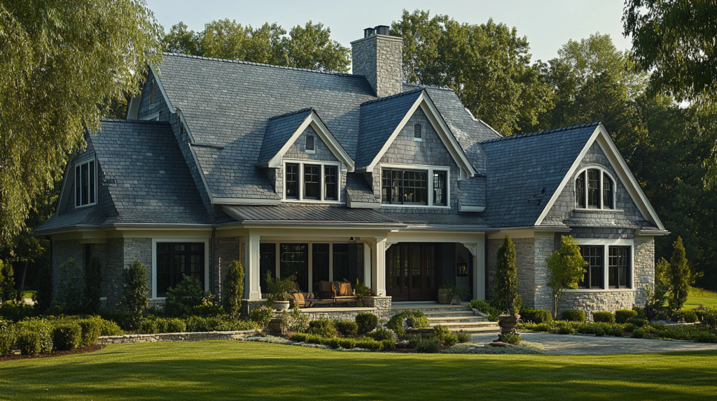 Luxury designer shingles installed on Saint Louis home