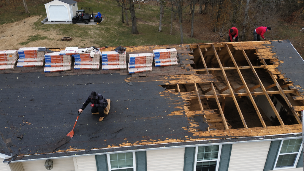 Residential roof replacement project in Union Missouri