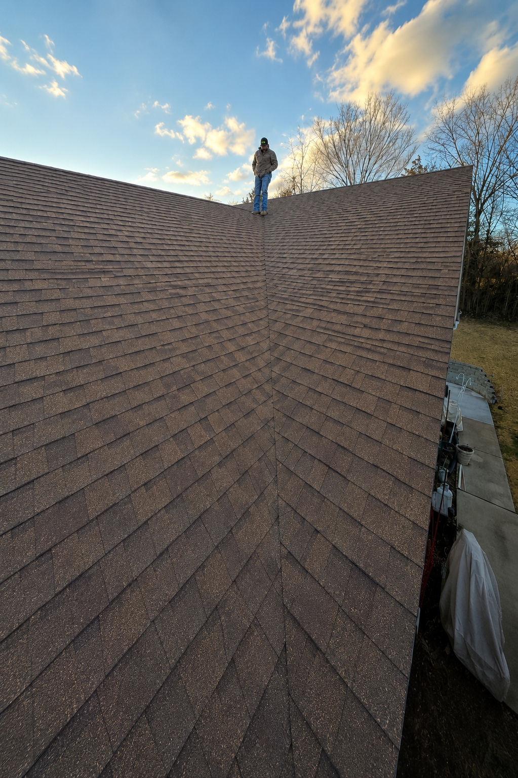 Roof replacement project on residential home in Ellisville, Missouri